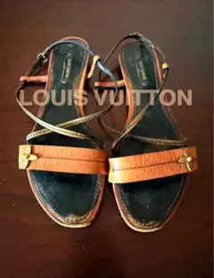 LOUIS VUITTON モノグラム花付きサンダル 39のサムネイル