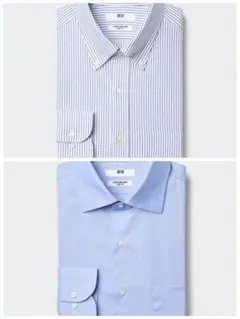 UNIQLO スーパーノンアイロンスリムシャツ 2枚セット