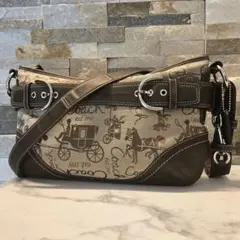 COACH　コーチ　ホース&キャリッジ　ワンショルダー バッグ　シグネチャー