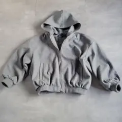 ZARA フード付きグレージャンパー XS