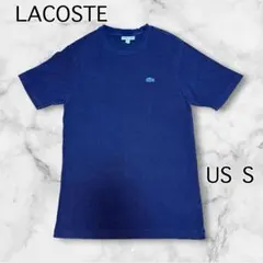 LACOSTE 鹿の子 半袖Tシャツ ネイビー　インディゴブルー　US Sサイズ