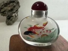 手描き 内絵 鼻煙壺 中国伝統工芸 魚 ガラス製 工芸品 - メルカリ