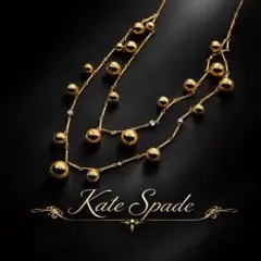 美品 ✨ Kate spade ケイトスペード ロングネックレス ラインストーン