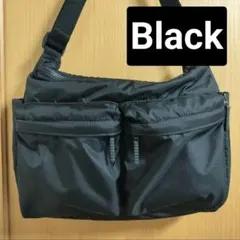 UNIQLO 新品タグ付き マルチポケットショルダーバッグ ブラック 黒 