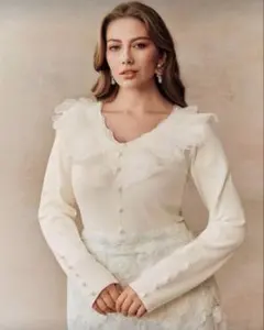 shein ニット　フリル