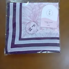 大判スカーフ 花柄 ピンク系　ピンクモード　　パルクローゼット