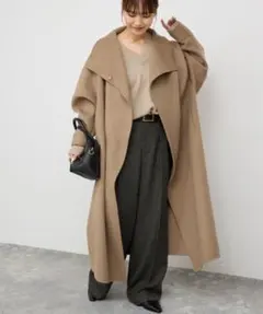 今期新品⭐︎Spick and spanビーバーニュアンスカラーオーバーコート