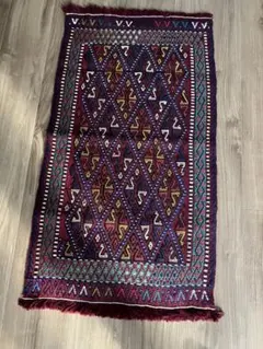 キリム マイマナ産手織り トライバル ビンテージ 96x99cm maimana