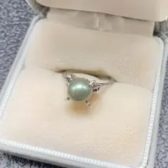 343遺品整理品　リング　指輪　13号　パール？　真珠？　シルバー？　銀？