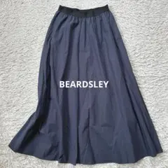 美品　BEARDSLEY フレアスカート ネイビー ウエストゴム ロングスカートのサムネイル