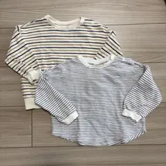 バースデイ cottoli futafuta ボーダー トレーナー カットソー