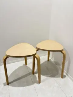IKEA 카이레 실버 라스트 찬스 스툴, 다리 2개