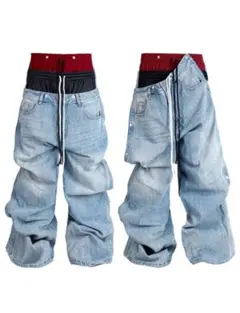 RYE CHASIN ワイドデニム バギーパンツ ブラック Y2K opium RYE CHASIN ワイドデニム バギーパンツ ブラックy2k opium - メルカリ