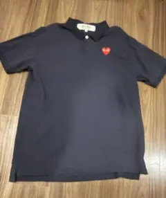 PLAY COMME des GARÇONS 黒 半袖ポロシャツ M - メルカリ