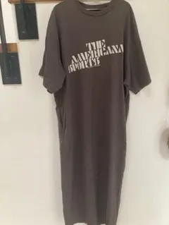 Americana Tシャツワンピース サイドジップ ブラウンのサムネイル