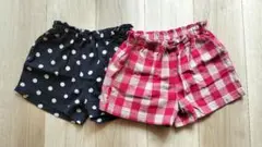 ハーフパンツ2枚セット 120cm