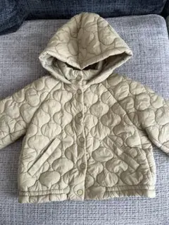 ZARA カーキ キルティング 中綿コート