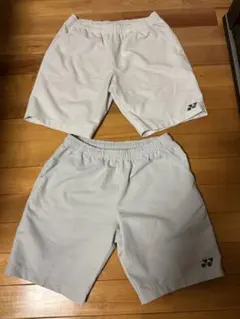YONEX ショートパンツ ライトグレー　ホワイト