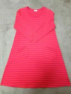 marimekko　S　ボーダーロングワンピース