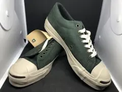 【アメリカ製】コンバース ジャックパーセル グリーンヌバック【レザー】