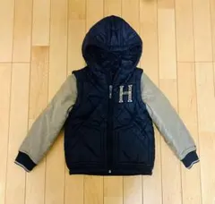 値下げ実施中‼️トミーヒルフィガー　中綿 ジャケット　ベスト　ネイビー　110