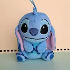 ディズニー　キャラクター　スティッチ　むにゃすやぬいぐるみ　キーホルダー
