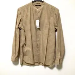 未使用タグ付き SHIPS（シップス）ベージュ チェック柄 シャツ12980円