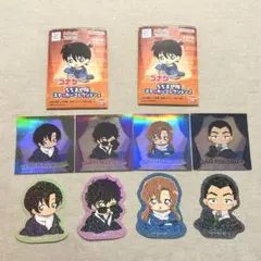 名探偵コナン ちぢませ隊 ステッカー　萩原研二 松田陣平　萩原千速　横溝重悟