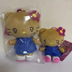 マスコットポーチ　ミニマスコット　ギャル3 ハローキティ　日焼け