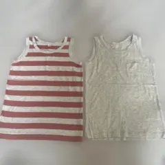 値下げ　無印良品　タンクトップ 120サイズ　２枚セット