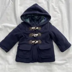 美品 ダッフルコート ネイビー 90 子供服 冬服 アウター 男の子 女の子