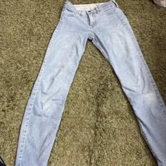 H&M &DENIM スキニーデニムパンツ ライトブルー