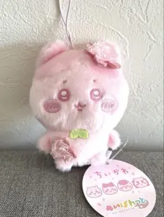 ちいかわ ぬいぱれっと さくらいろ マスコット ぬいぐるみ ハチワレ
