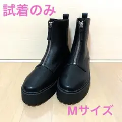 【値下げ】ORiental TRaffic 厚底フロントジップブーツ Mサイズ