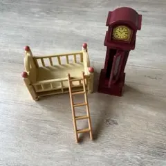 シルバニアファミリー ベッド 時計 はしご セット