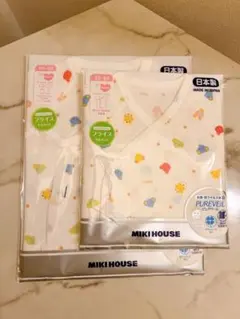 MIKI HOUSE 新生児用コンビ肌着 短肌着50-60cm 2枚セット