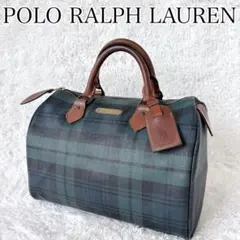 POLO RALPH LAUREN ミニボストン ブラックウォッチ チェック柄