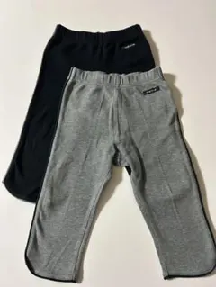 COMME CA ISMパンツ 2枚セット グレー ブラック