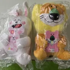 たべっ子Babyうさぎとらいおんのぬいぐるみ　たべっ子どうぶつ