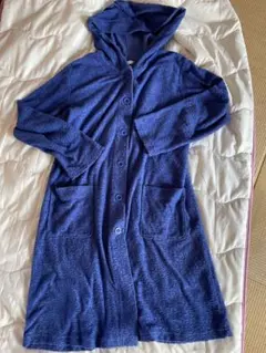 キッドブルー　タオルガウン　バスローブ　サイズMからL