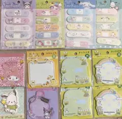 メモ帳 まとめ売り マイメロ シナモロール ケロッピー 付箋 クロミ ポチャッコのサムネイル