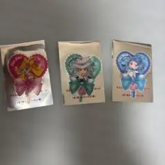 キミとアイドルプリキュア　映画　入場者特典　うちわ型クリアカード 3種セット