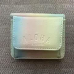 週末値下げ！　Hawaii　Aloha　二つ折り　財布　レインボー