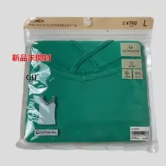 ウルトラコットバッククロスキャミソール L グリーン 【GU】吸汗速乾