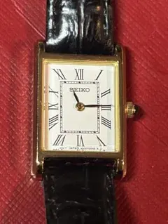 【稼動品】SEIKO セイコー 腕時計 スクエア ゴールド 4N30-00H0