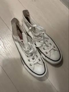 Converse ホワイト ハイカット スニーカー 27.5cm