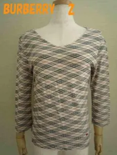 バーバリー ロンドン Vネックカットソー（七分袖）2（M相当）綿100