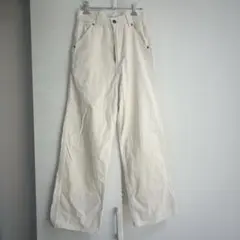 niko and... JEANS【ニコアンド】ワイドパンツ M デニム　白