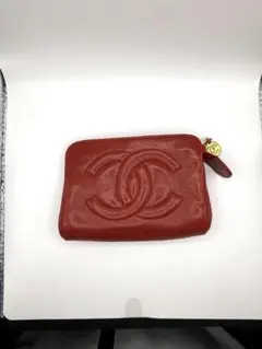 CHANEL ココマーク ポーチ レッドのサムネイル