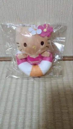 日焼けキテイ当たりくじハローキティ 浮き輪付きぬいぐるみ